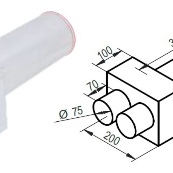 Rozdeľovací box KLO-2x75/P-125-OC