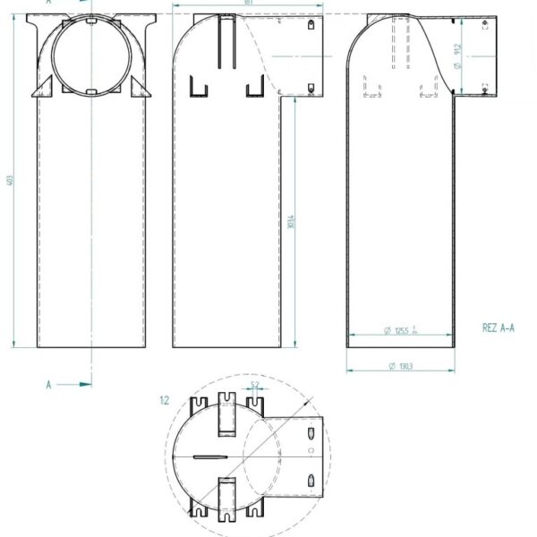 Distribučný box KLO-1x90/125-PLAST